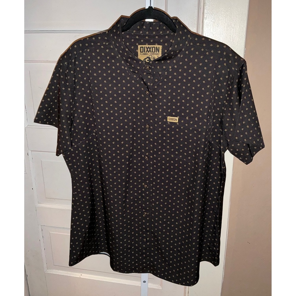 Dixxon Flannel Co F-Bomb Short Sleeve Button Down Shirt Womens XL